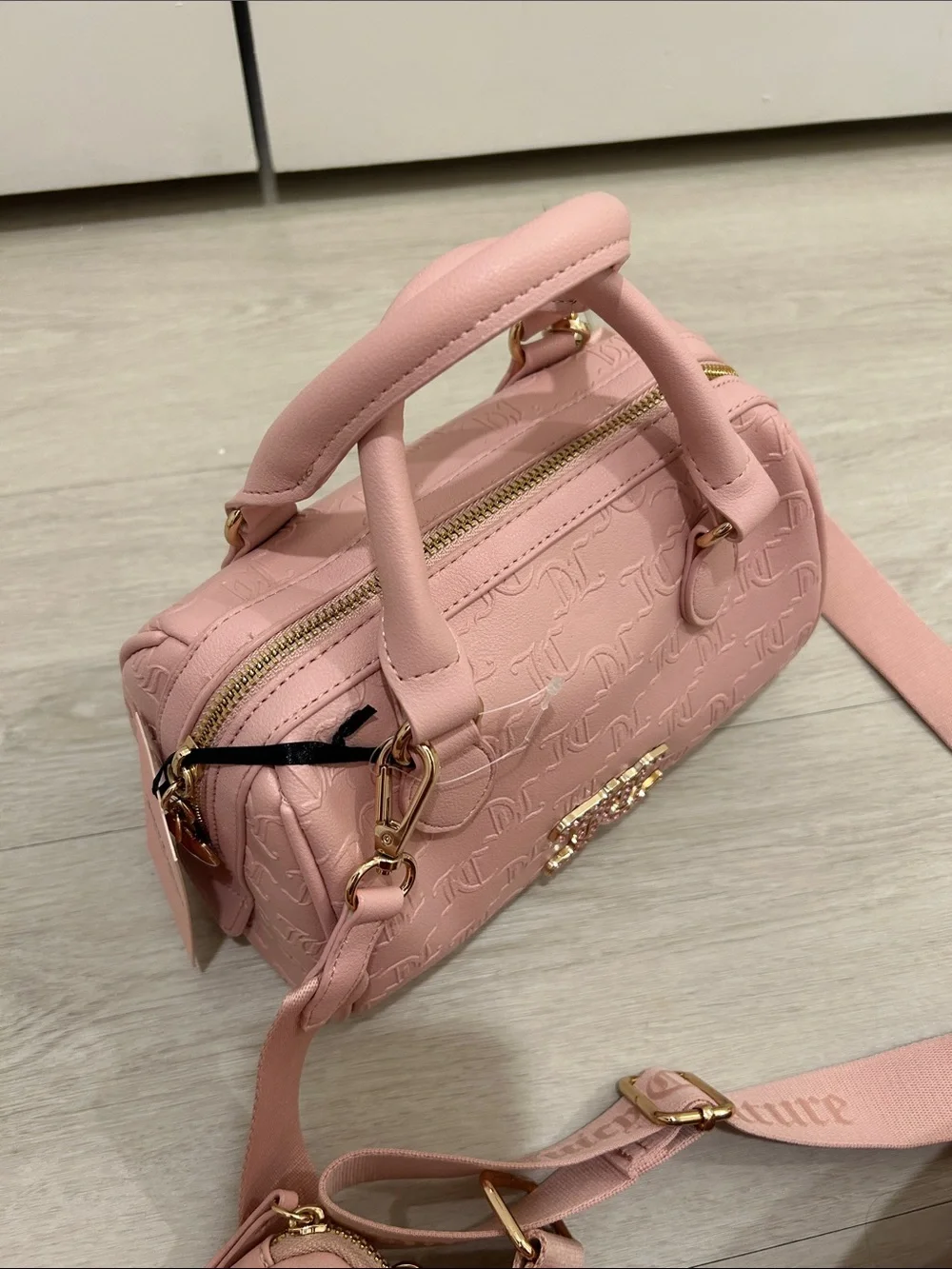Juicy Couture (NWT) All About That Bling Satchel Bag in Pink Diamond - Picture 11 of 15